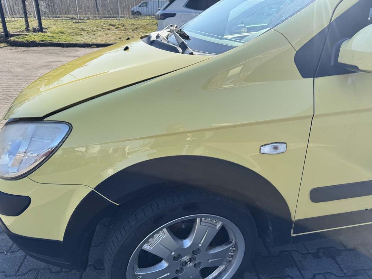 Hyundai Getz Cross original Kotfl&uuml;gel vorn links 3W Willow Green Bj.2008